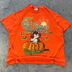 90s Halloween Cat T-shirt